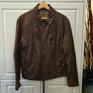 Robert Comstock Leather Biker Jacket